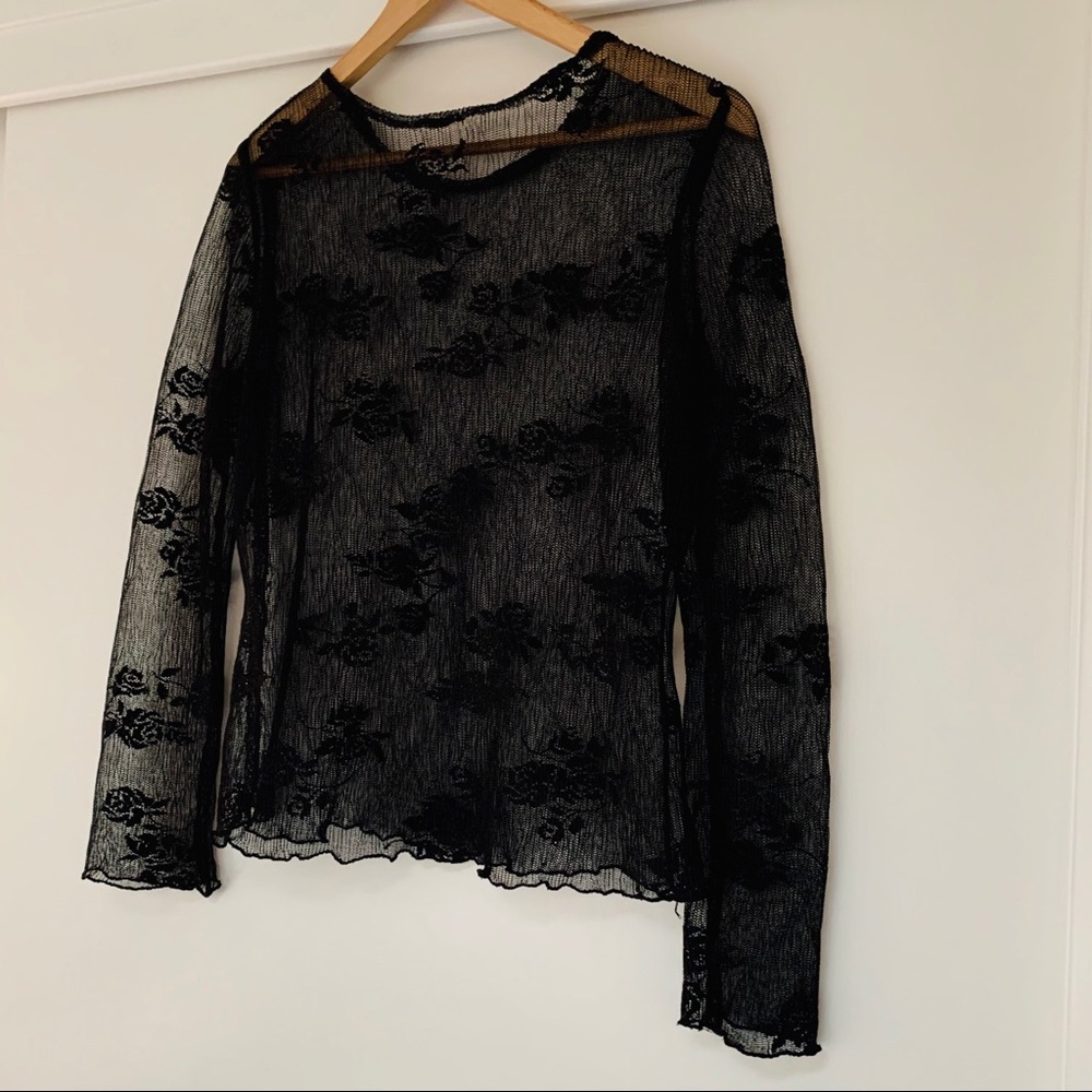 VINTAGE Mesh Floral Top, Great Condition
